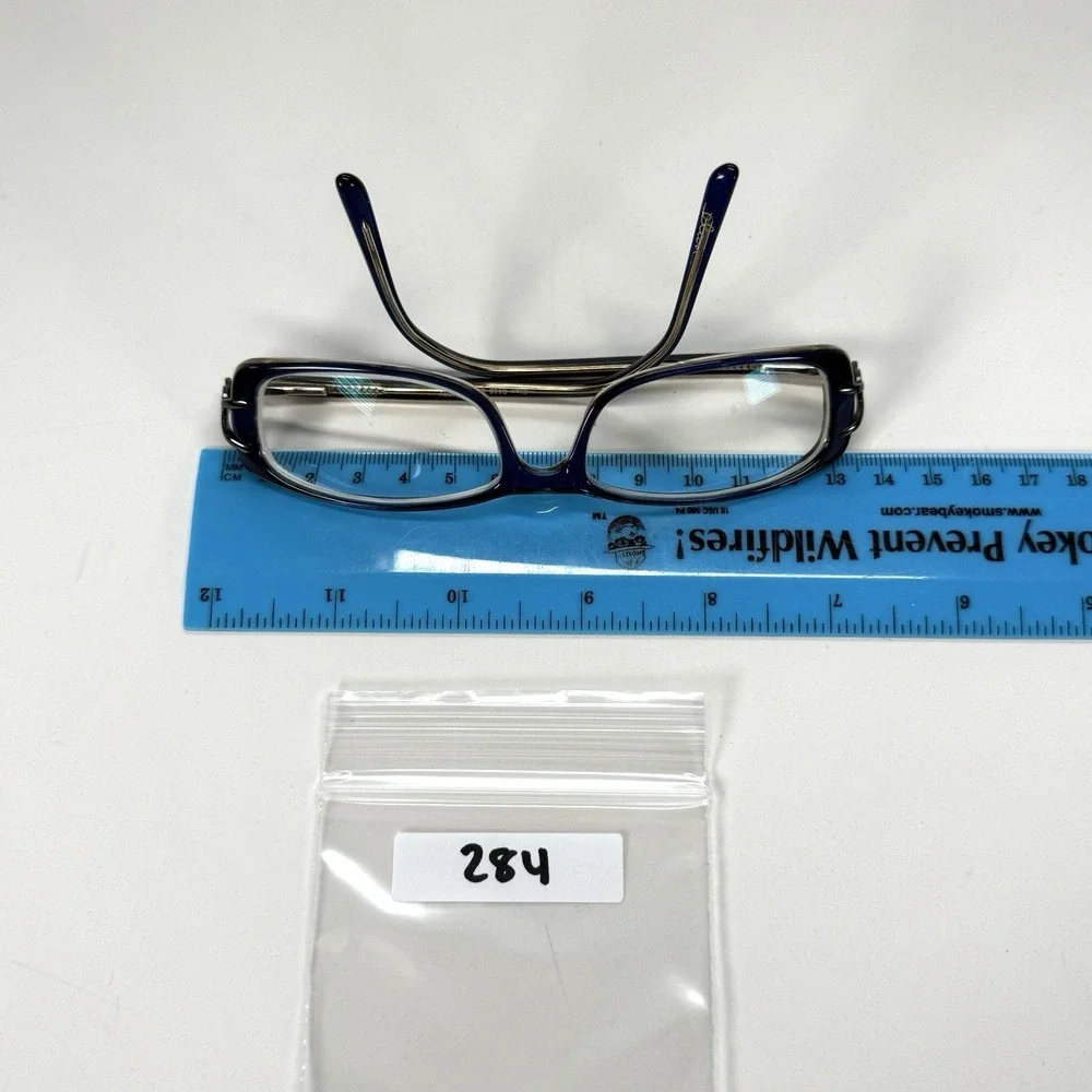 ELAN 9416 Eyeglasses Frame Only 52-16-135 Blue Honey Womens Rectangle Full‎ Rim